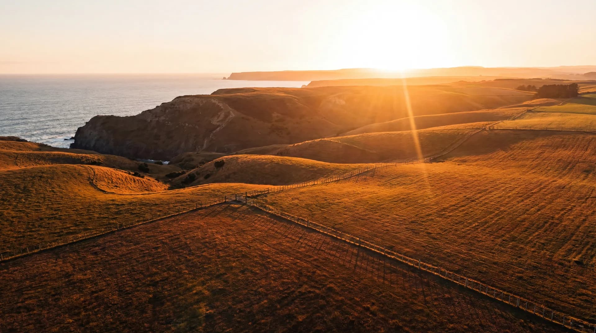Aerial farmland landscape used to represent agricultural drone services.
